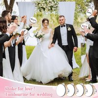 10-60Pcs Wedding Tambourines for Adults Hand Drums Noise Makers Musical Instruments Tambourine for Church Party Favor 4/6/8Inch image 4