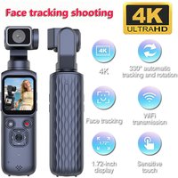 Pocket Handheld Gimbal Camera 4K Anti-Shake Vlog Recorder for Travel Live Streaming