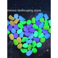 AliExpress NONE 10pcs Decoration 4.5cm Luminous Pebbles Glow in Dark Garden Decoration Luminous Stone Gravel DIY Garden Big Stone Garden