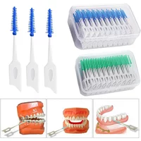 40/120/200Pcs Gentle Soft Rubber Interdental Brush, Teeth Cleaning Tools for Between Teeth, Dental Care Oral Hygiene Toothbrush
