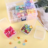 31pcs (30pcs Small Box + 1pc Large Box) Plastic Storage Box Set, Transparent Portable Storage Box, Multi-Functional Crafts, Bead