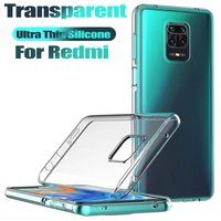 Ultra Thin Silicone Phone Case For Xiaomi Redmi Note 10 9S 8 7 Pro 10S 9T Clear Soft Case For Redmi 9 10 10C 9A 9C 10X 5G Coque