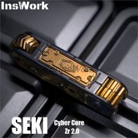 SEKI Cyber Core Zirconium 2.0 Mechanical Push Slider EDC Fidget Metal Slider Fidget Toys