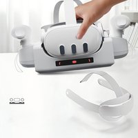 New Charging Base Compatible for Meta Quest 3 VR Headset Controller Accessories Magnetic Charging Fast Charging VR Accessories