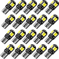 10/20PCS W5W T10 LED Bulbs Canbus 5730 8SMD 12V 6000K 194 168 LED Car Map Dome Lights Parking Light Auto Signal Lamp