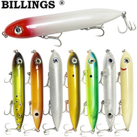 BILLINGS 1pc Surface-Type Pencil Lure 126mm/26g Long-Cast Type Sea Fishing Black Bass Artificial Bionic Fishing Lures