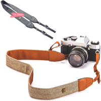 Portable Camera Strap Adjustable Cotton Leather Shoulder Neck Belt for Nikon- DSLR Digital SLR Universal Camera Carry Strap
