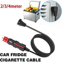 2m 4m For Car Refrigerator Warmer Extension Power Cable 12A Car Fridge Cigarette Cable Cooler Charging Replacement Line