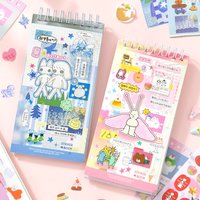 20sheets/lot Kawaii Japanese Wonderful Moments Series Die Cutting Coil Sticker Book DIY Scrapbook Stationery Decoration Kit