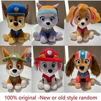 100% Genuine Paw Patrol Plush Toy Tracker Chase Marshall Skye Everest Doll New Style Dog Patrol Team Birthday Christmas Gift