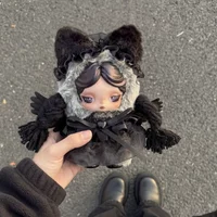 Skullpanda Wednesday Series Doll Clothes Black Angel Clothes Sleepless Theater Doll Dress