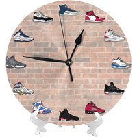 Jordan Sneaker Clock Modern Simple and Wall Hung Clock for Study Bedroom Living Room Bathroom