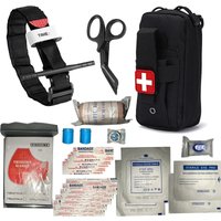 Apteczka IFAK Zestaw Przetrwania w Sytuacjach Traum Medyczna Torba Pierwszej Pomocy Sprzęt Przetrwania w Sytuacjach Awaryjnych z Systemem Molle do Samochodu Podróży Pieszych Wędrówek z Tourniquetem