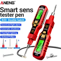 Dual-use Screwdriver Voltage Tester Pen ANENG B20 Double Head Insulated Slotted Cross Pen Screw Driver Repair Meter Hand Tools
