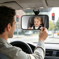 New Baby Observation Mirror - In-Car Child Rearview Mirror - Automotive Auxiliary Rearview Reflective Mirror