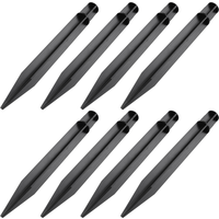 8 Pcs Post Solar Lights Outdoor Decor Landscape Spike Ground Spikes Lawn Lamp Plug Holder