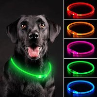 1pcsLed Dog Collar Luminous Usb Cat Dog Collar 3 Modes Led Light Glowing Loss Prevention LED Collar For Dogs Pet Dog Accessories