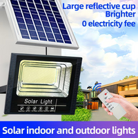 LED Solar Light Flood Lights Outdoor Solar Reflector Spotlights 30W with Remote Control For Garden Street