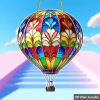 1pc Air Balloon Light-Collecting Device Flower Window Pendant Garden Home Decoration 2D Acrylic Hot