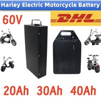 Harley Battery 60V 20Ah 30Ah 40Ah Waterproof Lithium Battery Pack Electric Scooter Motorcycle Battery With Charger