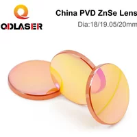 QDLASER China PVD CO2 ZnSe Focus Lens Dia.18 19.05 20 mm FL38.1 50.8 63.5 101.6 127mm 1.5-4" for Laser Engraving Cutting Machine