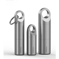 Portable Pure Titanium Medicine Box Pill Bottle Light Blocking Titanium Alloy Nitroglycerin Keychain Creative Gift