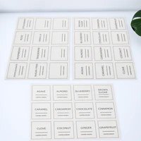 3 Sheets Coffee Syrup Labels Waterproof Plastic Decals Reusable for Coffee Bar Kitchen Containers Syrup Bottle Identification