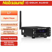 Nobsound HiFi Bluetooth 5.0 Receiver DAC Stereo Audio Preamp USB Music Player FM Radio Headphone amp Supports U-Disk SD