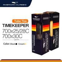American Classic Timekeeper Tube Type Tyre 700 x 25/700 x 28/700 x 30 Black or Yellow Road Race Ultralight Road Bicycle Tire