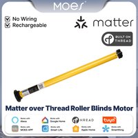 MOES Tuya Smart Matter Over Thread Roller Blinds Motor Shade Shutter Curtains Automation For 38mm Tube Alexa Google Home Homekit