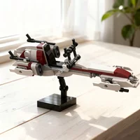 140pcs MOC Republic BARC Speeder Star Battle Model Building Blocks Architecture Assemble Christmas Gift DIY Toys Brick Birthday