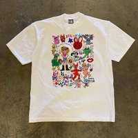 Pure Cotton 260g Oversize Couple Style Short Sleeve T-Shirt Men Women Loose Fit American Style Story by Xiao Chen