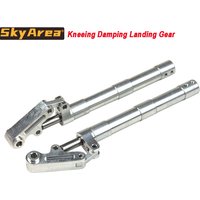 1 Pair Kneeling Damping Retraction Landing Gear Single and Duel Wheels Support for 3-6Kg RC Fixwing JET EDF RC Plane