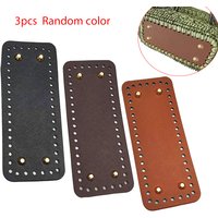 3Pcs/Set 20cm Square Bag Bottoms DIY Knitting Yarn Bag Bottom Panels Bag Hardware Accessories Handmade Knitting Bag Bottom Pads Yarn Knitting Bag Bottom Accessories