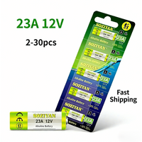 12V 23A A23 Alkaline Battery, Long-Lasting for Doorbell, Remote Control, Toys, Universal Compatible with MN21, E23A, A23S, V23GA