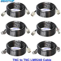 1Pcs LMR240 TNC Male to TNC Male/Female Connector TNC Type LMR240 Cable Pigtail Low Loss 50 Ohm RF Coaxial Extension Jumper Cord