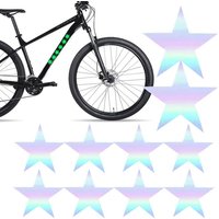 Reflective Bike Stickers 10Pcs Reflective Colorful Bicycle Stickers for Wheels Glow in The Dark Rim Decoration Stripe Decorative