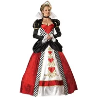 Rote Königin der Herzen Kostüme für Frauen Alice im Wunderland Kostüm Sexy königliche Cosplay Kleidung Frauen Halloween Kostüm