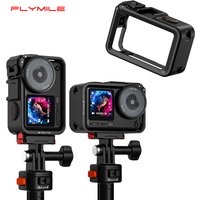 Flymile Action 6 Cage Protective Cage Expansion Frame Case with Cold Shoe Mount for DJI OSMO Action6 Accessories