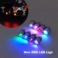 Mini Self-Glowing LED Lamp Beads Decorative Light for Tamiya Mini 4WD Model Car DIY Custom Lighting Upgrade Parts