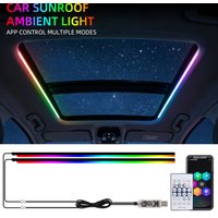 Symphonic APP Control 140cm x 2pcs LED Strip Skylight Ambient Light USB Car Roof Panoramic ambient light Plug-and-play