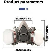 6200 Gas Mask Half-face Dust Shield 5N11 Particle Filters Safety Respirator Mask Industrial Labor Paint Spray