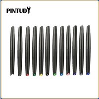 DSPIAE 12 Colors MK Brush Pen Environment-friendly Water-based Soft Head Marker Base Color Yellow Greem Pink Blue Orange 12pcs