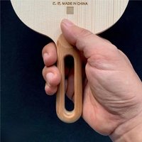 Einzelne Hinoki-Tischtennisschläge aus Holz, Nordic Hinoki, 8,5–9 mm Hohlgriff, ultraleicht, 90–100 g, Shakehand Professional Loop