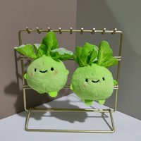 Creative kohlrabi Vegetable Plush Pendant Cute Cabbage Doll Bag Good Luck Koi Pendant Doll Keychain