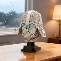 829-teiliger MOC Vader Helm Infinities Variante Star Battle Modell Bausteine Konstruktionsspielzeug Weihnachtsgeschenke Bausteine Kinder-Idee