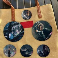 L-Leon S. Kennedy R-RE9 Badge Pins For Friend, Backpack, Clothing, Collectible Accessories, Jewelry Gift