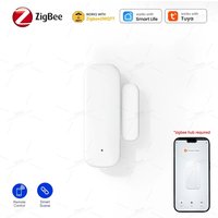 ZigBee Smart Window Door Gate Sensor Contact Detector Smart Life Security Alarm System Smart Home Tuya 2Mqtt App Remote Control