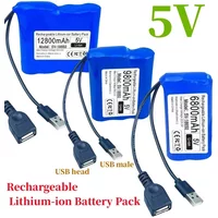 New Rechargeable Single Chip Microcomputer for 5V 6800mAh-12800mAh Lithium Battery Outdoor LED Lamp,USB Fan,Bluetooth Speaker