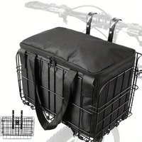 Front/Rear Bike Basket Bag Large Capacity Bicycle Storage Rear Basket Bags Suitable for Carrying Dogs Pets